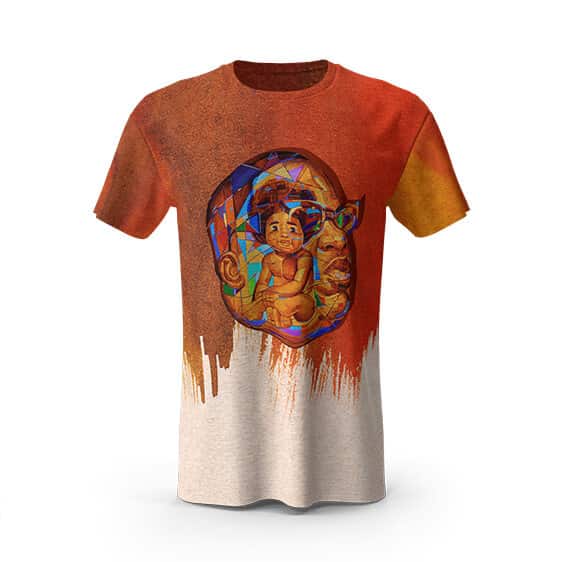 Abstract Baby Biggie And Head Artwork T-Shirt