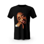 Amazing Tupac Shakur Face Black T-Shirt