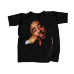 Amazing Tupac Shakur Face Black T-Shirt