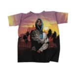 American Rapper 2Pac Amaru City Artwork T-Shirt