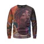 American Rapper 2Pac Shakur Pop Art Portrait Sweatshirt