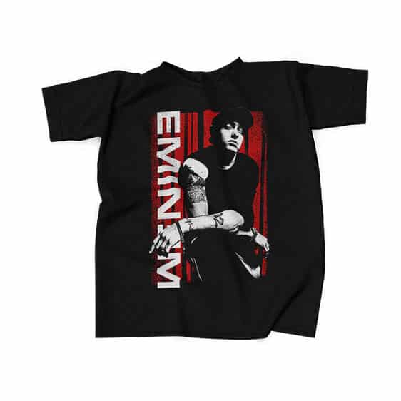 American Rapper Eminem Art Black T-Shirt