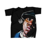 Biggie Face Art Biggie Smalls Crown Logo Shirt