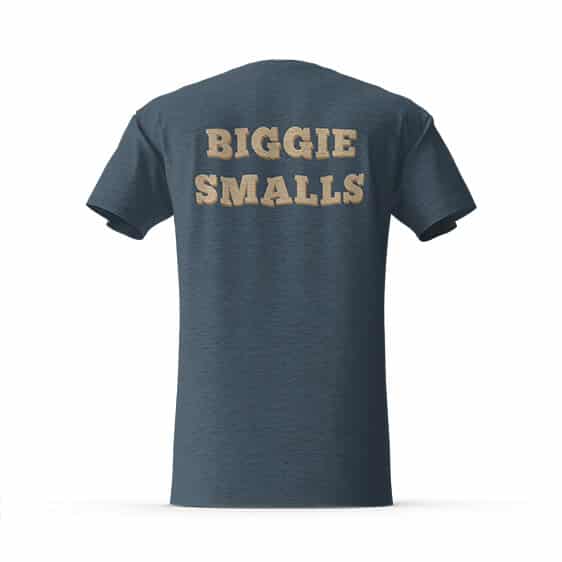 Biggie Smalls Portrait Silhouette Blue T-Shirt