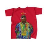 Biggie Smalls Smoking Angel Red Tribute Shirt