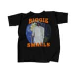 Biggie Smalls White Suit Globe Background T-Shirt