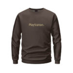 Cactus Jack Playstation Minimalist Logo Brown Sweatshirt