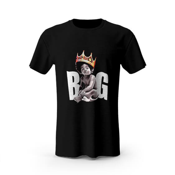 Crowned Baby Biggie Notorious BIG Black T-Shirt