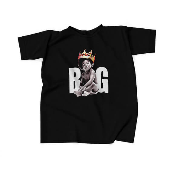 Crowned Baby Biggie Notorious BIG Black T-Shirt