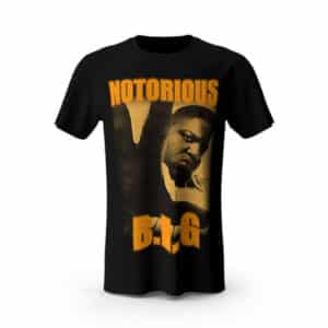 East Coast Rapper Notorious B.I.G. Black Tees