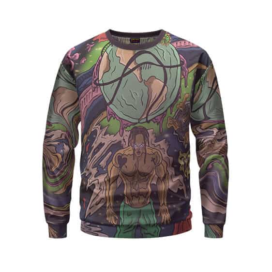 Epic Travis Scott Astroworld Sicko Mode Artwork Sweatshirt