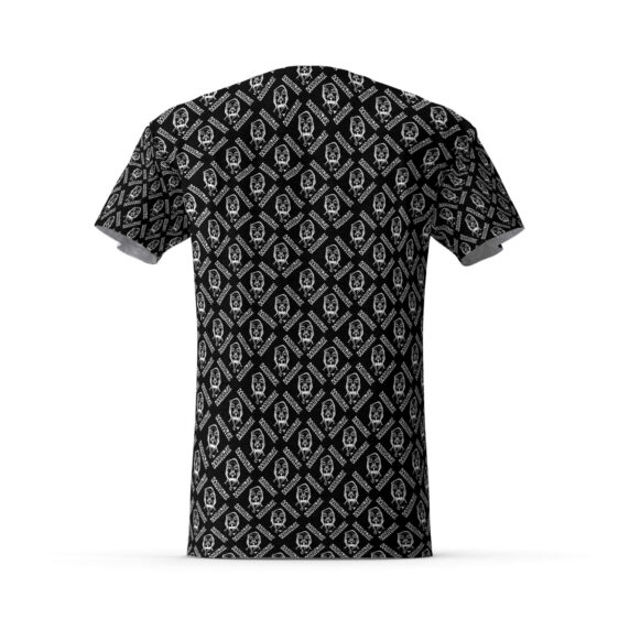 Gangsta Snoop Dogg Icon Pattern Black T-Shirt