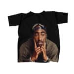 Hip-Hop Rapper 2Pac Shakur Black T-Shirt