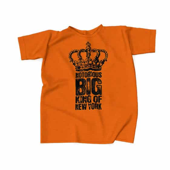 Notorious B.I.G. King Of New York Orange Shirt
