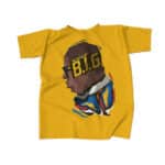 Notorious BIG Abstract Face Art Yellow T-Shirt