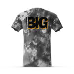 Notorious Biggie Counting Money Gray Tie Dye Tees