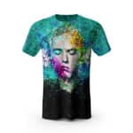 Rap Icon Eminem Abstract Oil Pastel Art Shirt