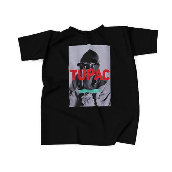 Rap Icon Tupac Amaru Portrait Artwork T-Shirt