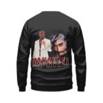 Rap Icon Tupac Makaveli Vintage Art Black Sweater