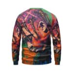 Stylish Travis Scott Side View Painting Portrait Sweatshirt