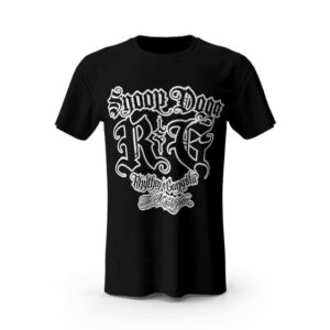 Snoop Dogg Rhythm & Gangsta Logo Black T-Shirt