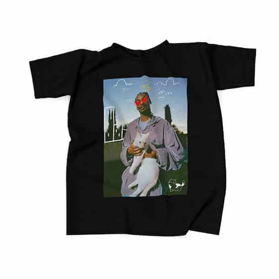 Pussy Lover Snoop Dogg Portrait Black T-Shirt