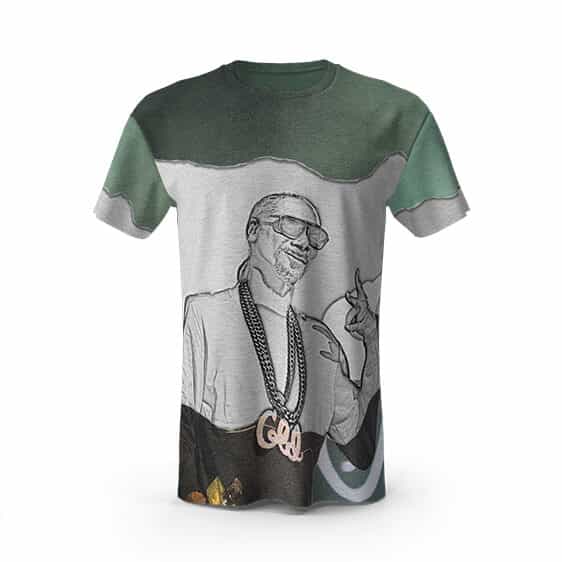 Torn Paper Artwork Snoop Dogg In Chains T-Shirt