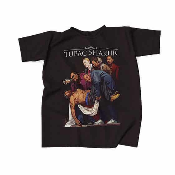 The Entombment of Tupac Painting Parody Shirt