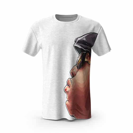 The Notorious Big Side Face Artwork White Shirt