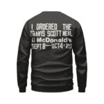The Travis Scott Meal McDonald's Burger Cartoon Art Sweater