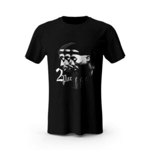 Three Faced 2Pac Makaveli Side View Tees