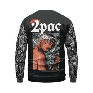 Thug Life 2Pac Bandana Paisley Pattern Sweatshirt