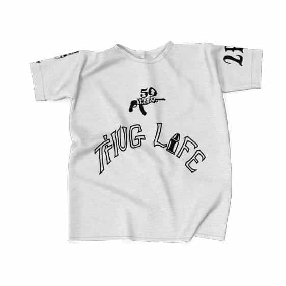 Thug Life 2Pac Shakur Body Tattoos Art T-Shirt