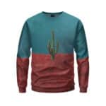 Travis La Flame Minimalistic Cactus Art Crewneck Sweater