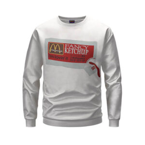 Travis Scott McDonald's Fancy Ketchup Smiley Face Sweatshirt