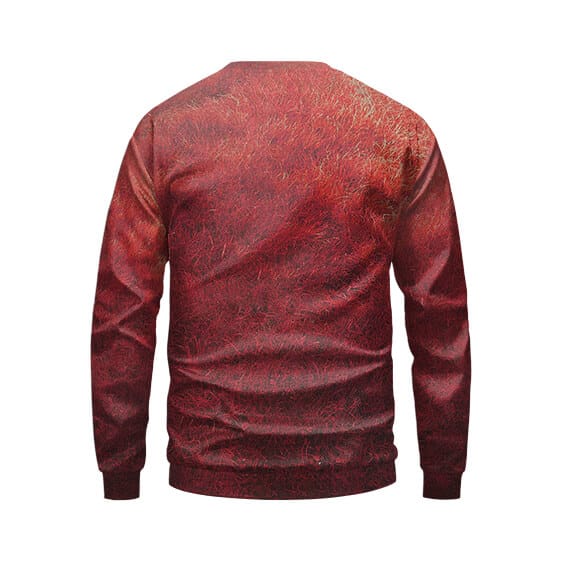 Travis Scott Rodeo Album Design Textured Red Sweatshirt