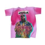 Tribute To Biggie Pink Spray Paint Design Shirt