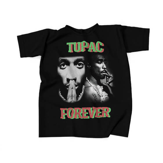 Tupac Forever Retro Vintage Glitch Art T-Shirt