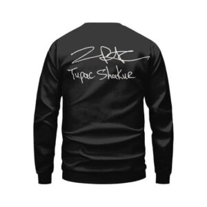 Tupac Shakur Iconic Photo & Signature Sweater