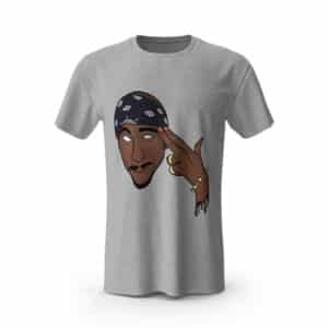 Tupac Shakur Pointing Head Drip Art T-Shirt