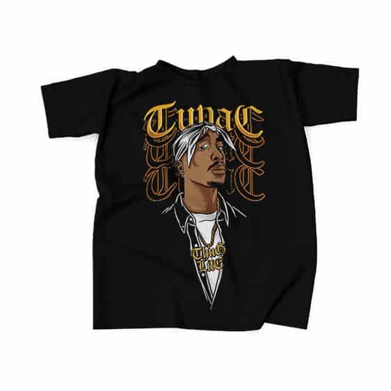 Tupac Thug Life Cartoon Artwork Dope T-Shirt