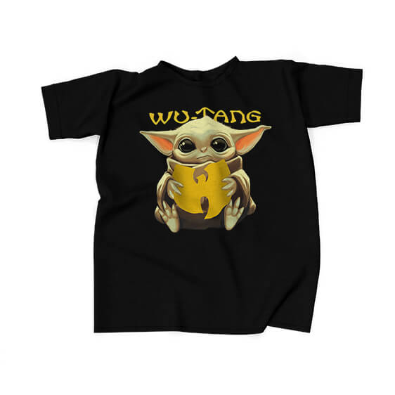 Baby Yoda Holding Wu-Tang Clan Logo Shirt