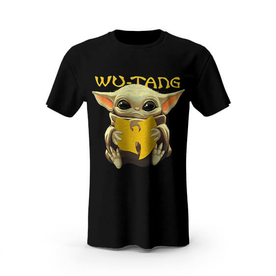Baby Yoda Holding Wu-Tang Clan Logo Shirt