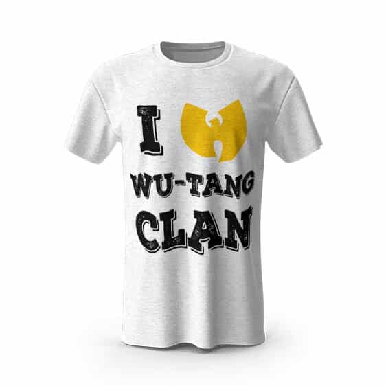 I Love Wu-Tang Clan Typographic Art Shirt