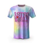 Travis Scott Astroworld Rainbow Colors T-shirt