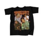 La Flame Travis Scott Butterflies Black Shirt