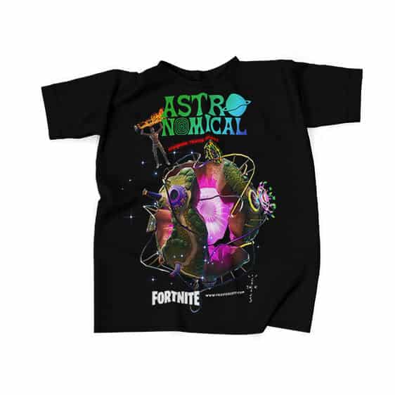 Astronomical Fortnite Cactus Jack Black Shirt