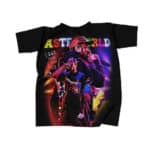 Travis Scott Rap Performance Retro Color Tees