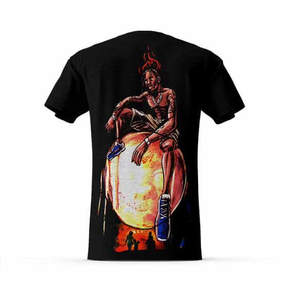 Travis Scott Sinister Cartoon La Flame T-Shirt