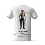 Travis Scott Figure Falling Cool White Tees